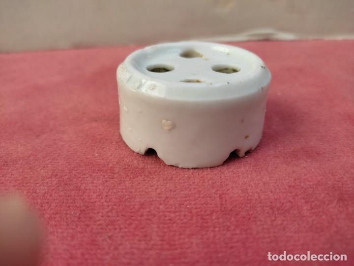 Antig&uuml;edades: antiguo enchufe de porcelana - Foto 4