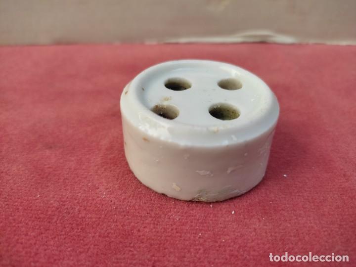 Antig&uuml;edades: antiguo enchufe de porcelana - Foto 5