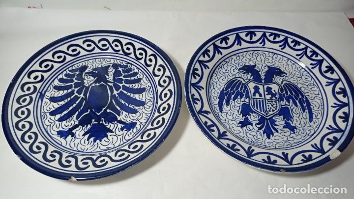 Antig&uuml;edades: Pareja de Platos Manises Valencia - Foto 1