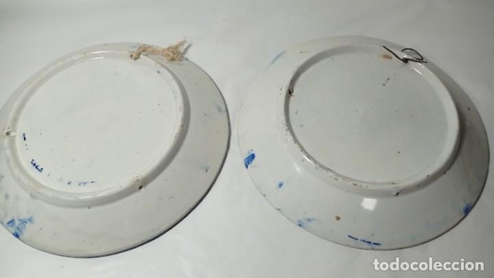 Antig&uuml;edades: Pareja de Platos Manises Valencia - Foto 4
