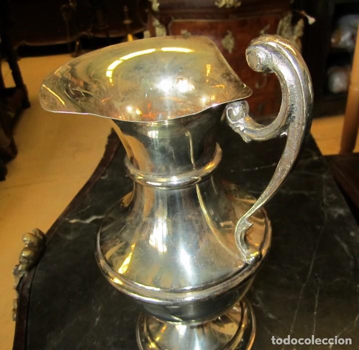 Antig&uuml;edades: Jarra de alpaca plateada - Foto 3