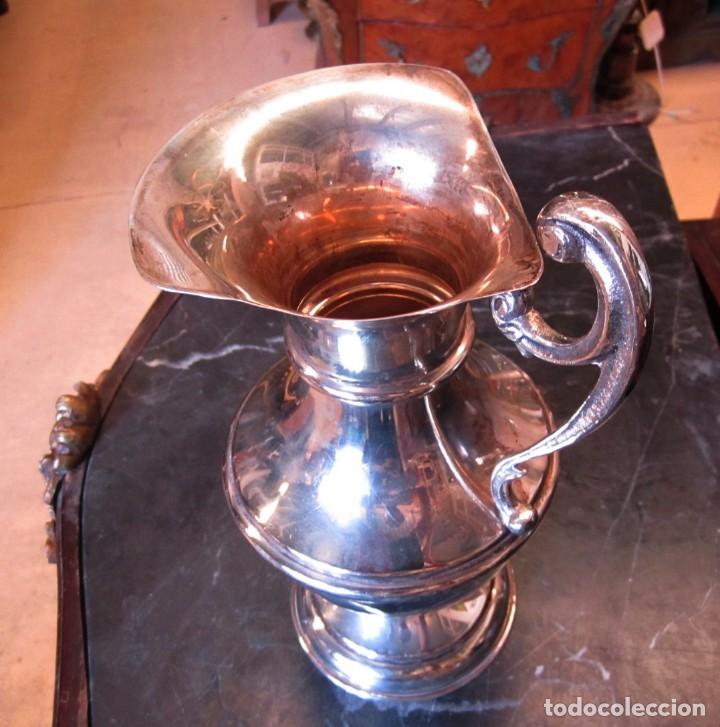Antig&uuml;edades: Jarra de alpaca plateada - Foto 4