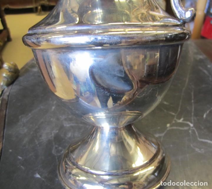 Antig&uuml;edades: Jarra de alpaca plateada - Foto 5