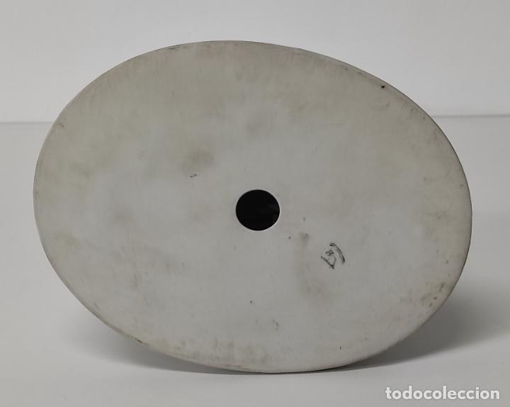 Antigüedades: Grupo Escultórico - Porcelana Biscuit - Sello R.M, Francia - S. XIX - Foto 12 - 289324723