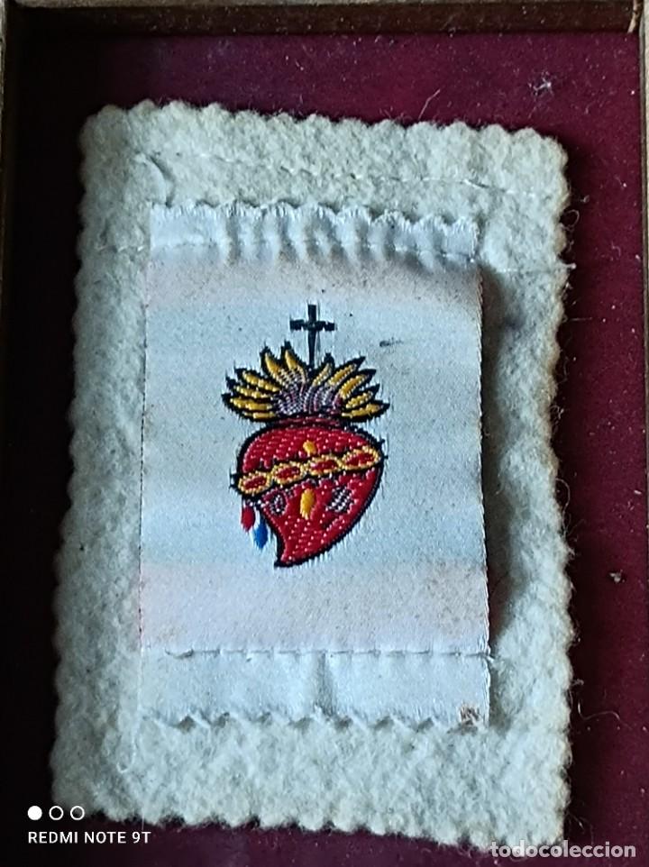 Antig&uuml;edades: MARCO CON SAGRADO CORAZ&Oacute;N DE JES&Uacute;S - Foto 2