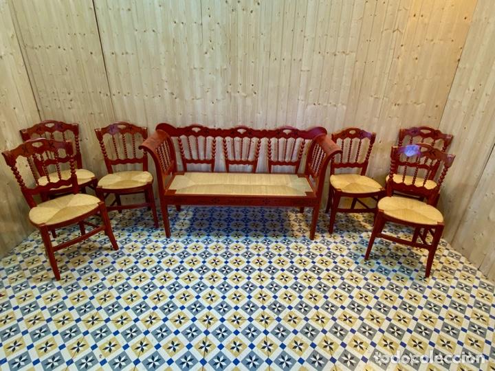 Antig&uuml;edades: CONJUNTO SOFA Y 6 SILLAS - Foto 3