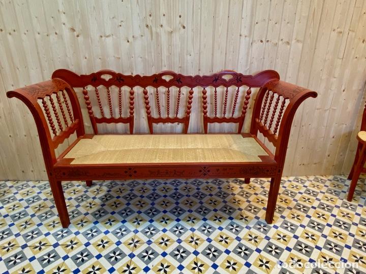 Antig&uuml;edades: CONJUNTO SOFA Y 6 SILLAS - Foto 4