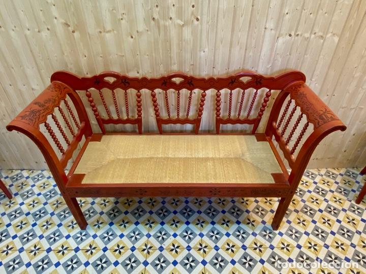 Antig&uuml;edades: CONJUNTO SOFA Y 6 SILLAS - Foto 1