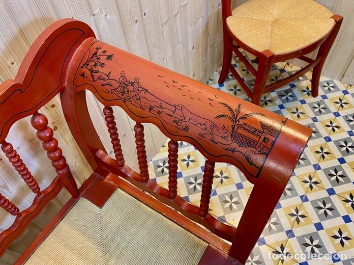 Antig&uuml;edades: CONJUNTO SOFA Y 6 SILLAS - Foto 5