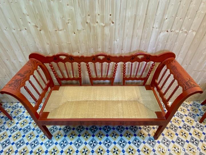 Antig&uuml;edades: CONJUNTO SOFA Y 6 SILLAS - Foto 7