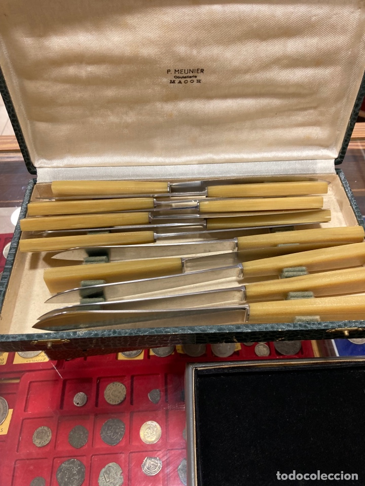 Antig&uuml;edades: Estuche con cuchillos P.MENUIER - Foto 1