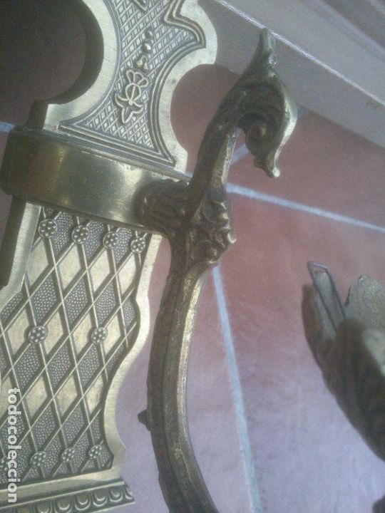 Antig&uuml;edades: ANTIGUO APLIQUE DE PARED EN BRONCE - Foto 4