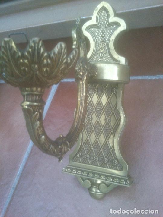 Antig&uuml;edades: ANTIGUO APLIQUE DE PARED EN BRONCE - Foto 6