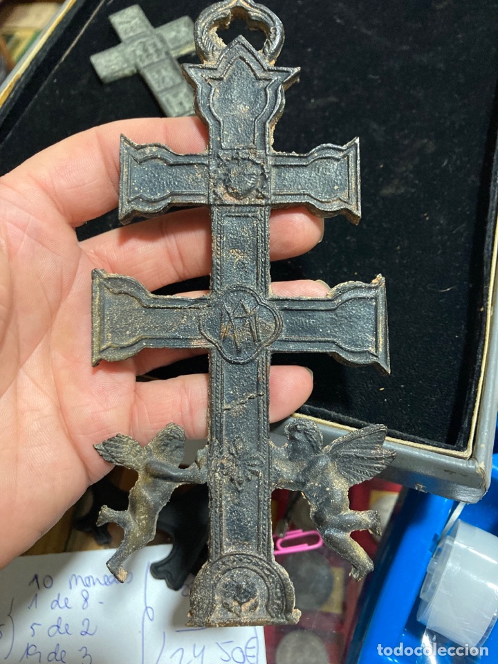 Antigüedades: Bonita cruz de Caravaca gran tamaño - Foto 5 - 289617473