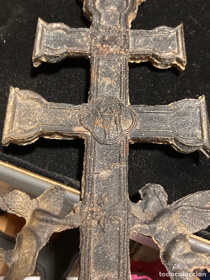 Antigüedades: Bonita cruz de Caravaca gran tamaño - Foto 7 - 289617473