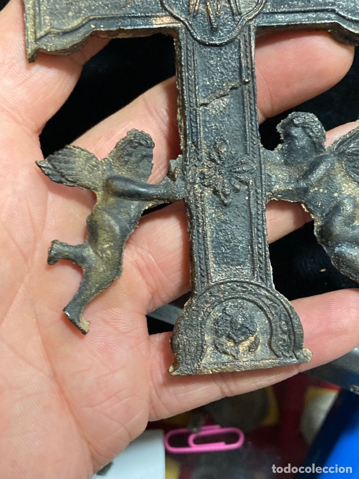 Antigüedades: Bonita cruz de Caravaca gran tamaño - Foto 8 - 289617473