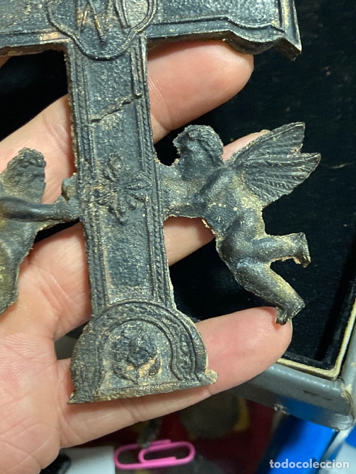 Antigüedades: Bonita cruz de Caravaca gran tamaño - Foto 9 - 289617473