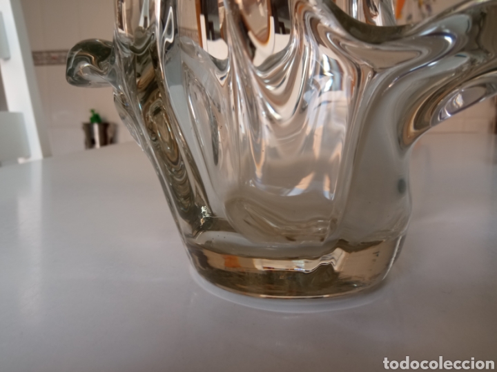Antig&uuml;edades: Centro de mesa en cristal transparente y macizo de Murano - Foto 6