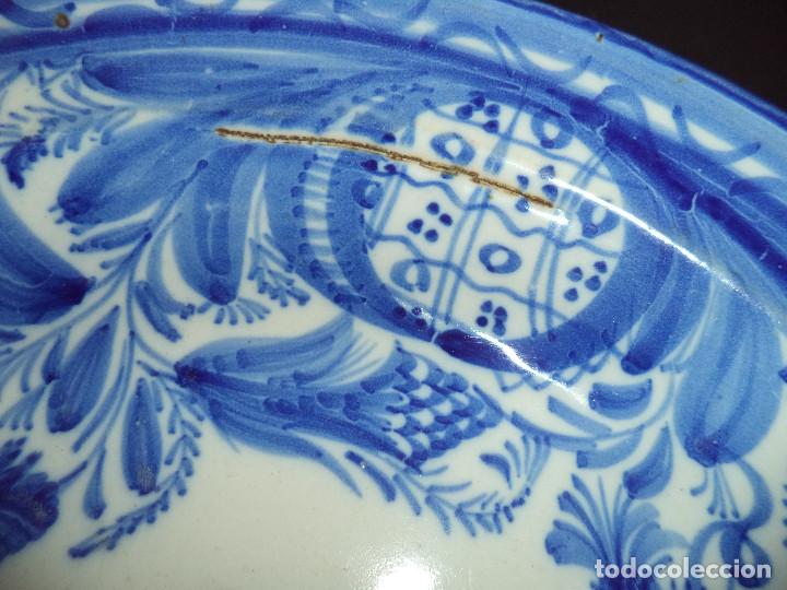Antig&uuml;edades: Prato em Faian&ccedil;a com P&aacute;ssaro, Espanhola, Manises, s&eacute;c XIX - Foto 3