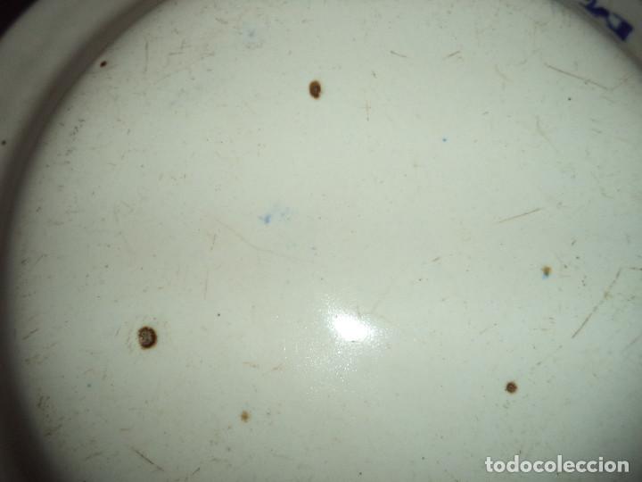 Antig&uuml;edades: Prato em Faian&ccedil;a com P&aacute;ssaro, Espanhola, Manises, s&eacute;c XIX - Foto 5
