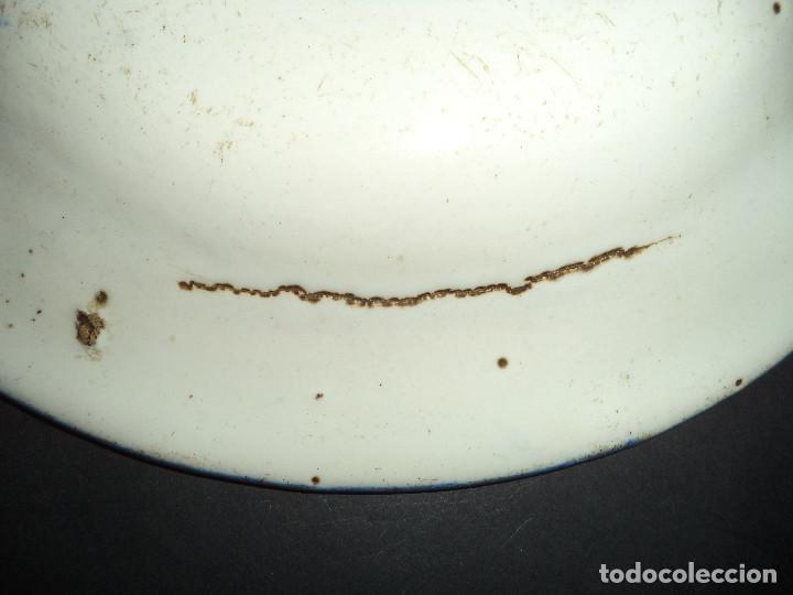 Antig&uuml;edades: Prato em Faian&ccedil;a com P&aacute;ssaro, Espanhola, Manises, s&eacute;c XIX - Foto 6
