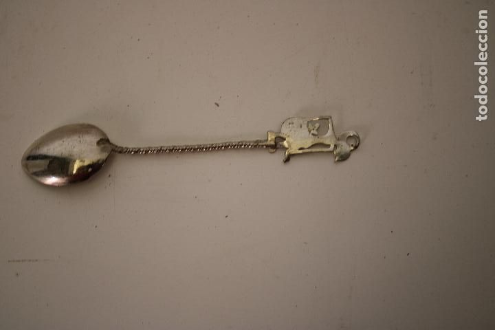 Antig&uuml;edades: cuchara coleccion en plata de ley 925 - Foto 2