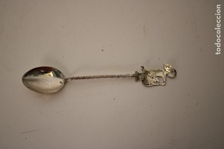 Antig&uuml;edades: cuchara coleccion en plata de ley 925 - Foto 1