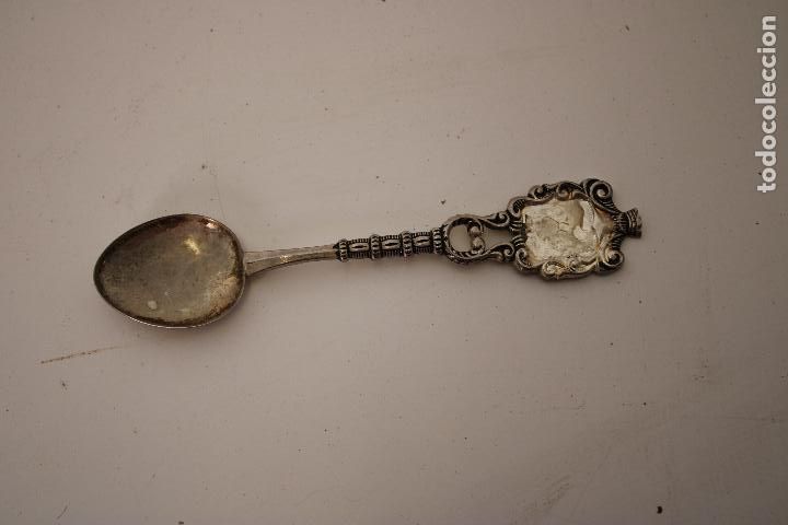 Antig&uuml;edades: cuchara coleccion en plata de ley 925 - Foto 1