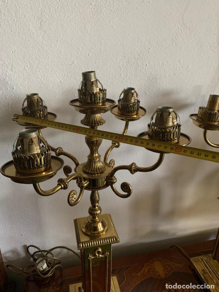 Antig&uuml;edades: Candelabros de bronce estilo imperio - Foto 5