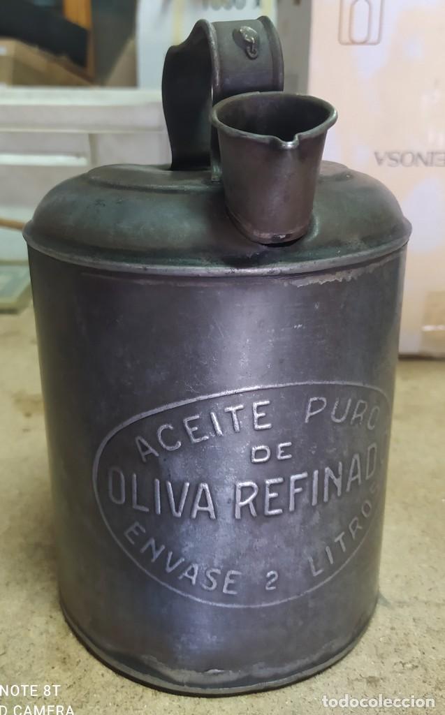 Antig&uuml;edades: ACEITERA O LATA PARA ACEITE - Foto 1