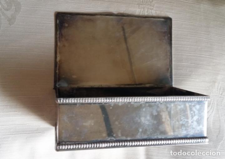 Antig&uuml;edades: Caja inglesa metal plateado - Foto 7