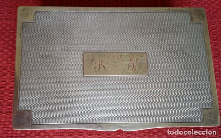 Antig&uuml;edades: Caja inglesa metal plateado - Foto 10