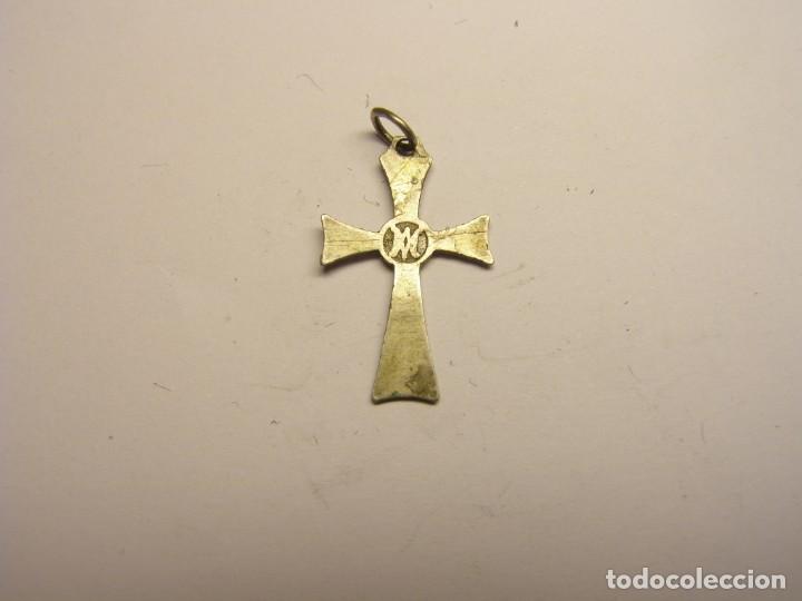 Antig&uuml;edades: Antiguo crucifijo de plata. - Foto 1