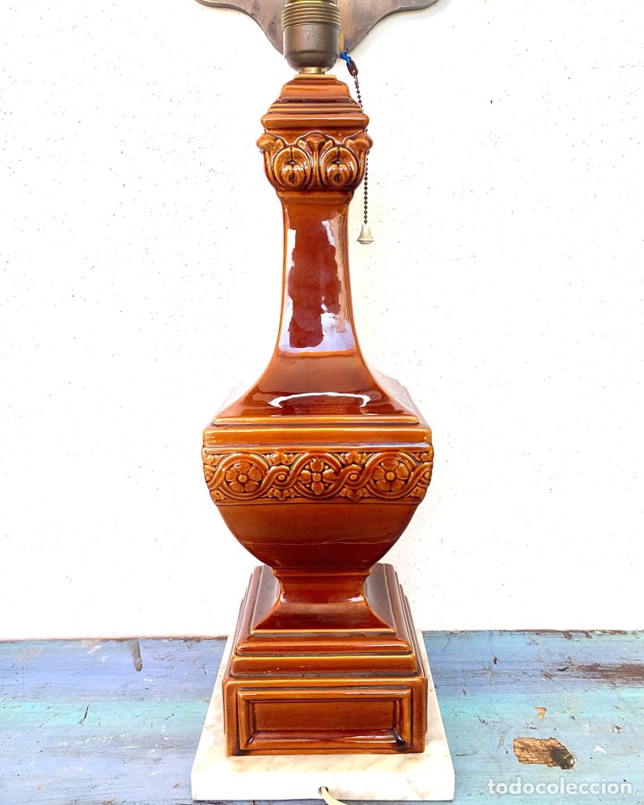 Antig&uuml;edades: Antigua l&aacute;mpara Manises - Foto 11
