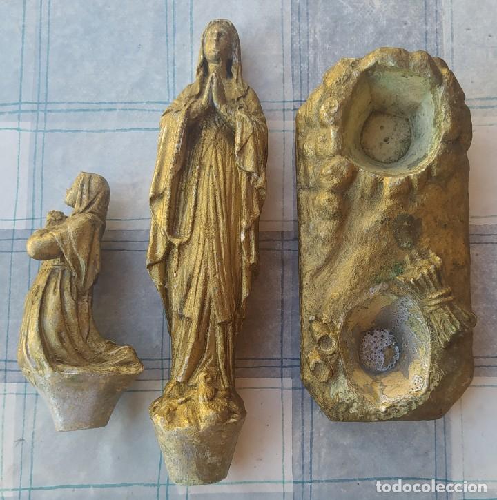 Antig&uuml;edades: ANTIGUA VIRGEN DE YESO - Foto 2