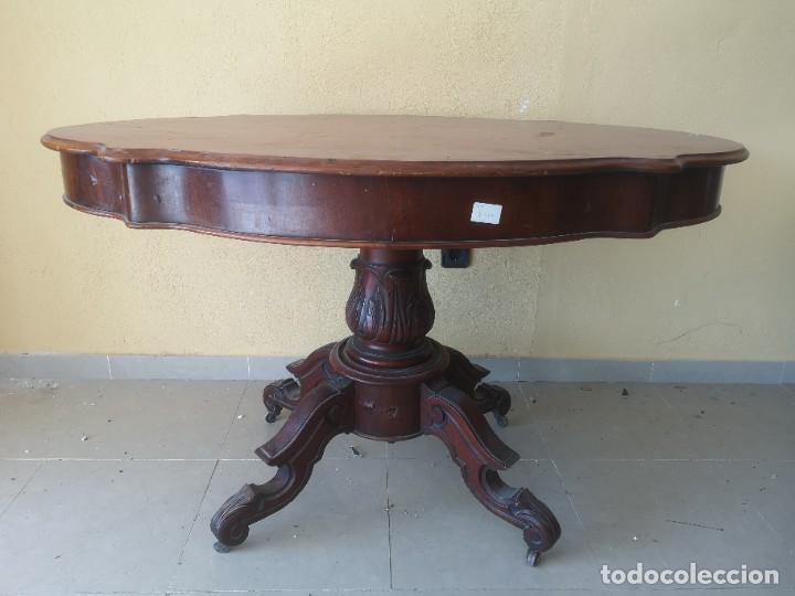 Antig&uuml;edades: Mesa velador antigua - Foto 2