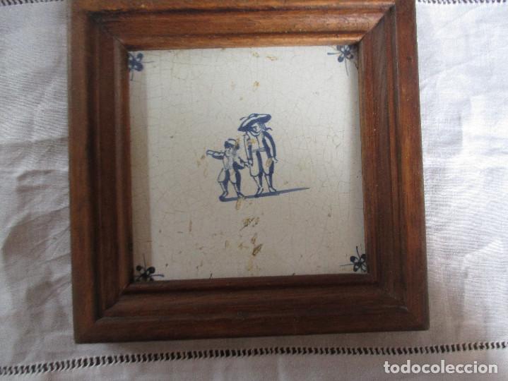 Antig&uuml;edades: Azulejo Delft siglo XVIII - Foto 1