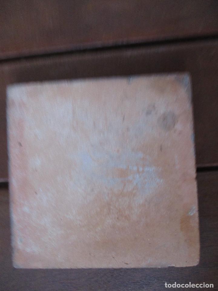 Antig&uuml;edades: Azulejo pintado siglo XIX - Foto 2