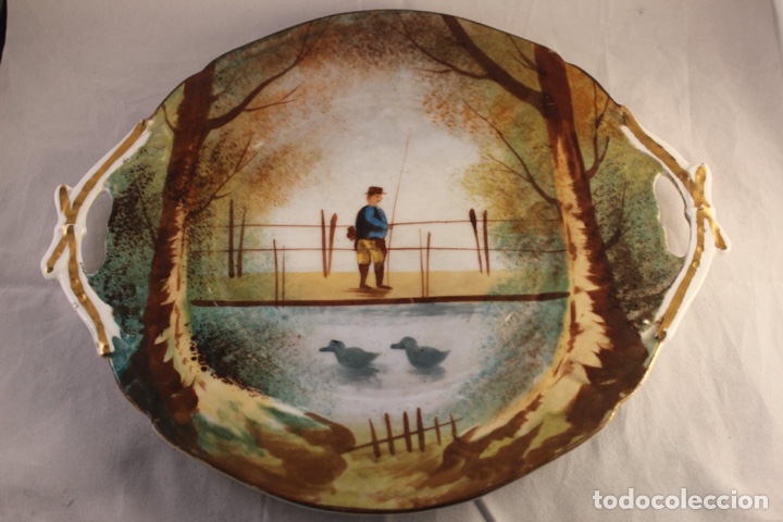 Antig&uuml;edades: Antiguo plato de porcelana - Foto 2
