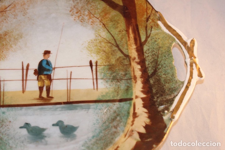 Antig&uuml;edades: Antiguo plato de porcelana - Foto 4