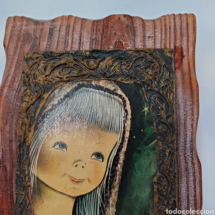 Antig&uuml;edades: AVE MARIA SOBRE MADERA - Foto 4