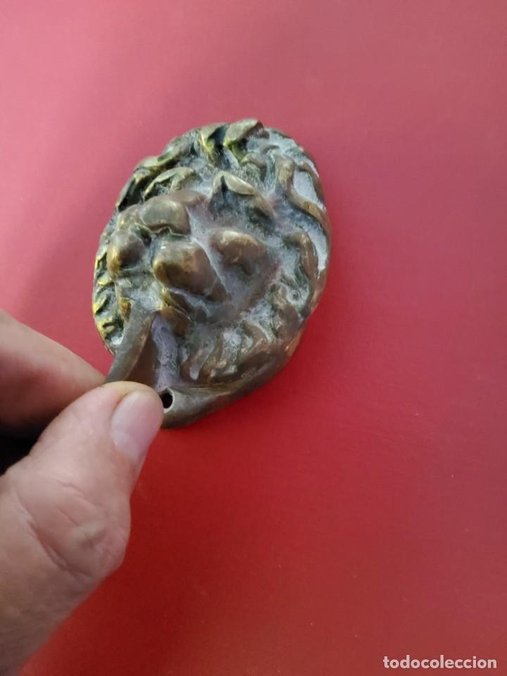 Antig&uuml;edades: LLAMADOR DE PUERTA DE BRONCE, CABEZA DE LEON - Foto 6