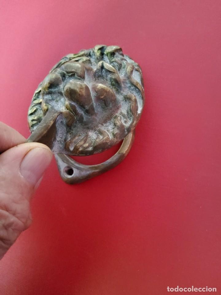 Antig&uuml;edades: LLAMADOR DE PUERTA DE BRONCE, CABEZA DE LEON - Foto 7