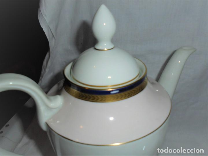 Antig&uuml;edades: CAFETERA,TETERA Y LECHERA PORCELANA BIDASOA - Foto 4