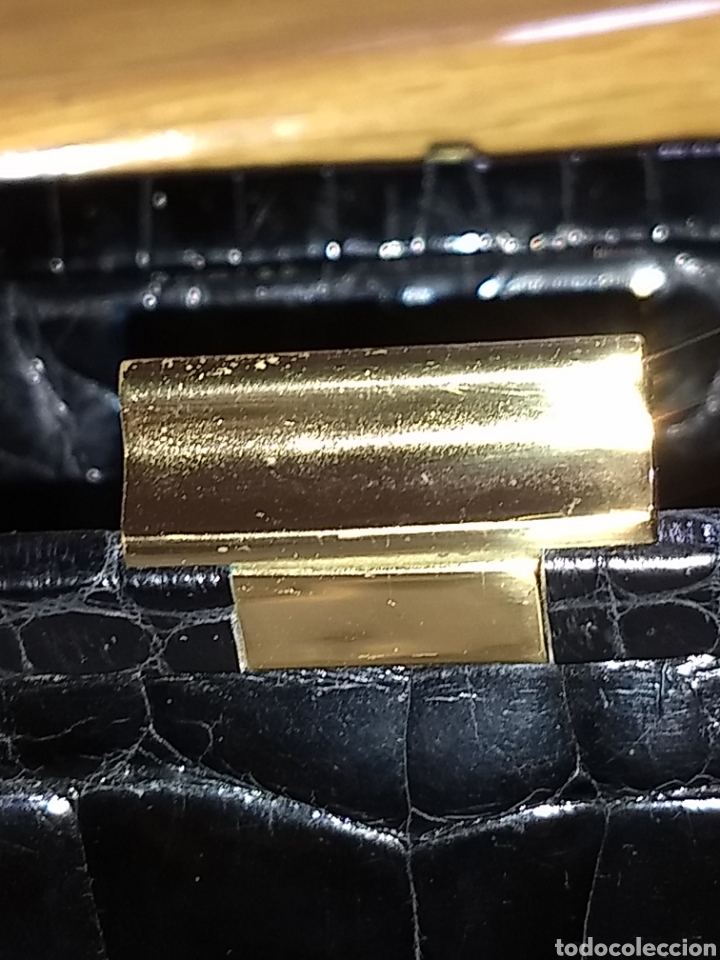 Antig&uuml;edades: Gran bolso cartera de cocodrilo - Foto 13