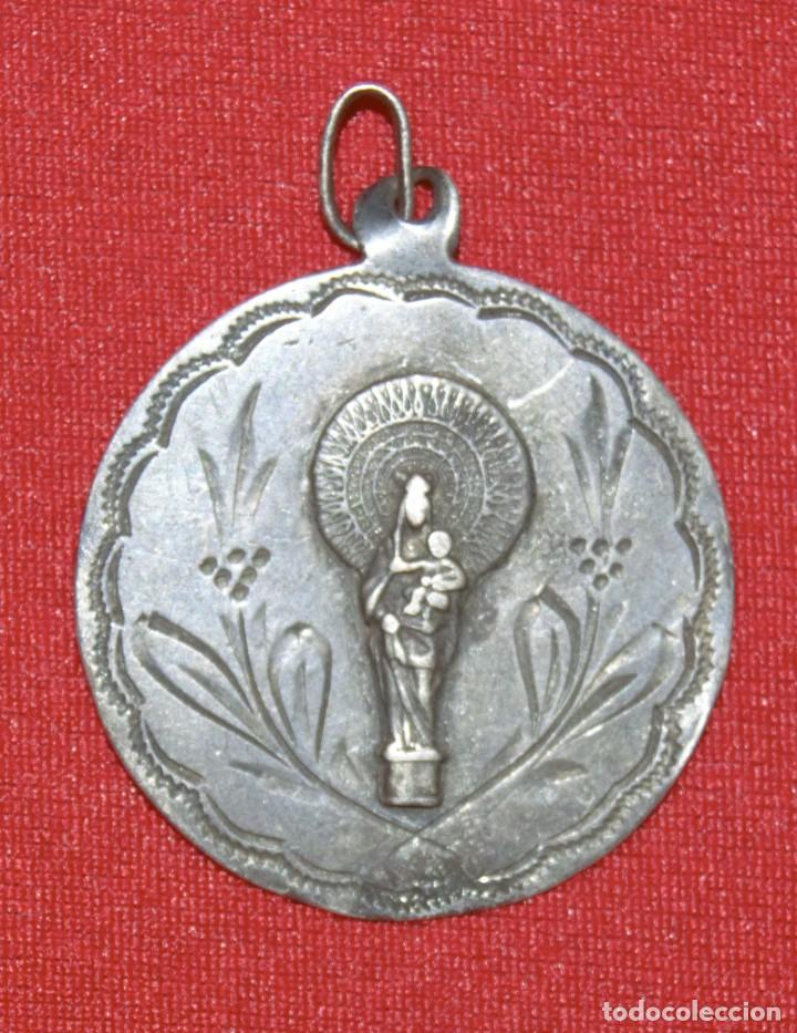 Antig&uuml;edades: Medalla antigua Virgen Del Pilar - Foto 1