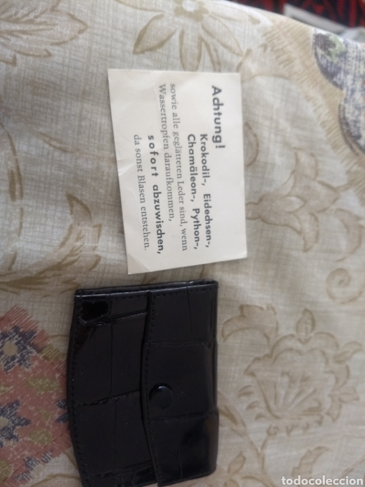 Antig&uuml;edades: Gran bolso cartera de cocodrilo - Foto 18