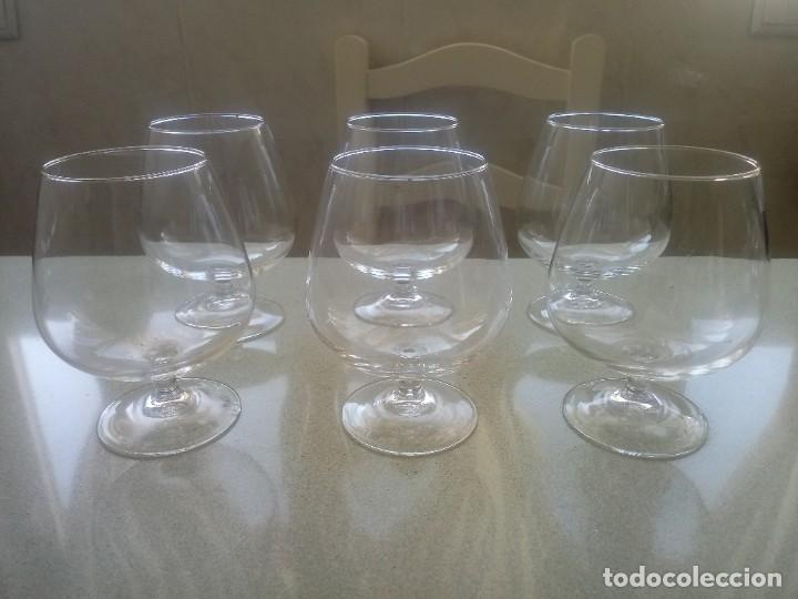 Antig&uuml;edades: 6 COPAS BRANDY ANTIGUAS FORMATO GRANDE - Foto 1