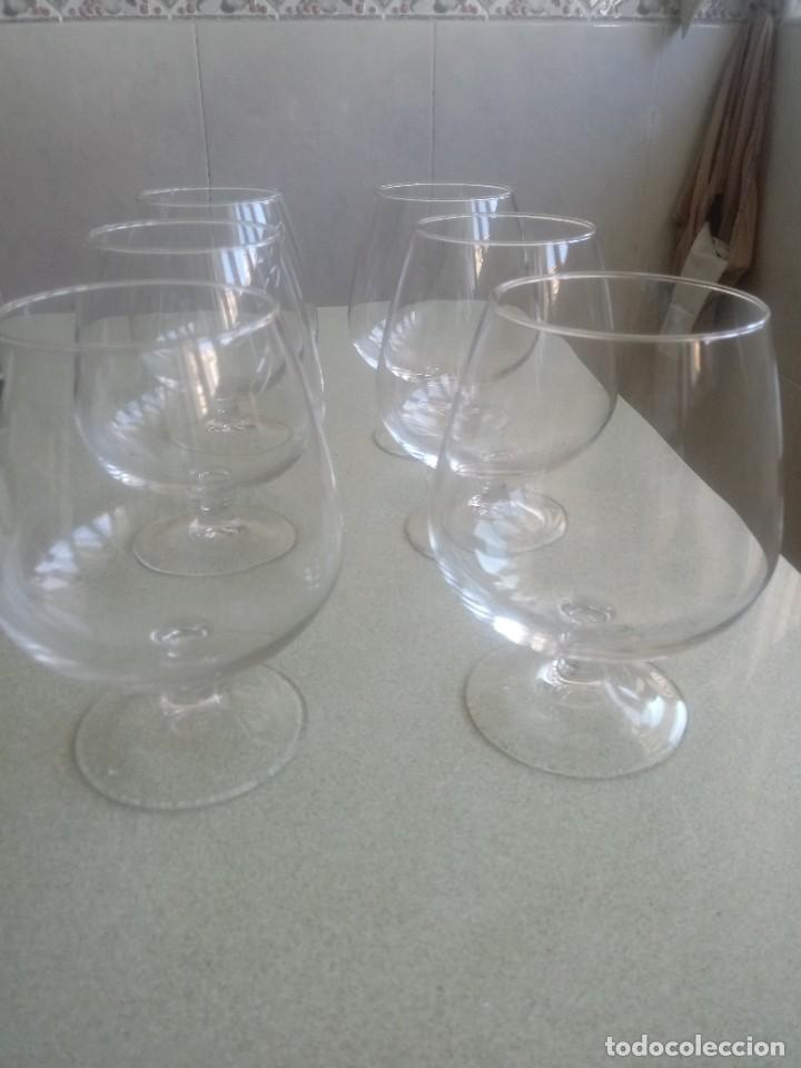Antig&uuml;edades: 6 COPAS BRANDY ANTIGUAS FORMATO GRANDE - Foto 2