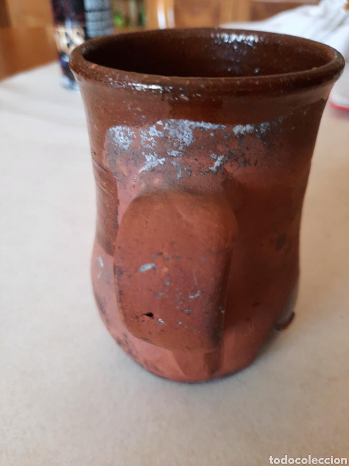 Antig&uuml;edades: Antigua vasija de barro con asa - Foto 4